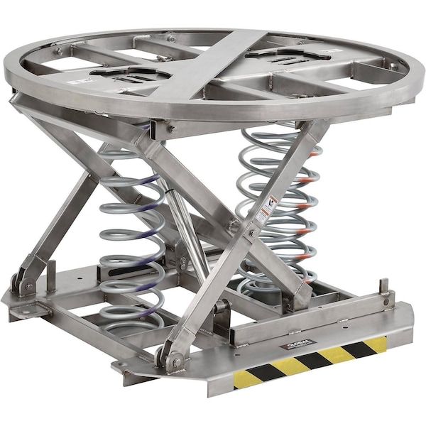 Global Industrial Spring-Actuated Pallet Carousel Skid Positioner, Stainless Steel 988940 - main